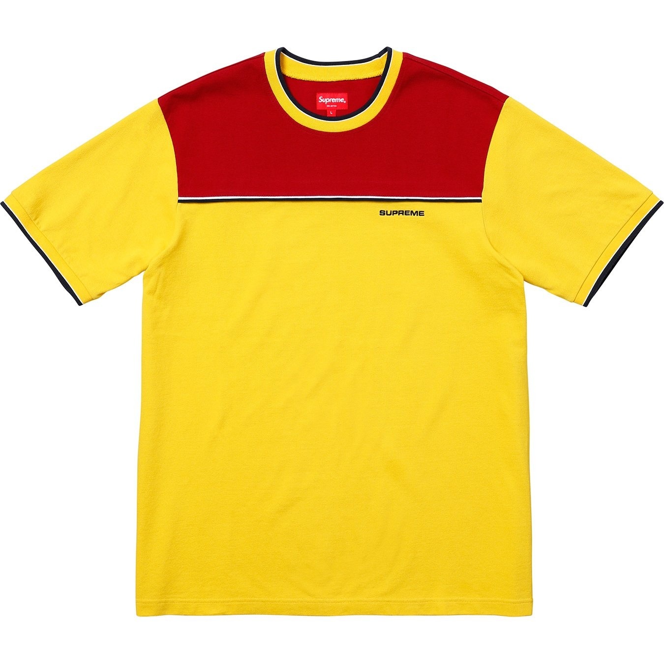 Contrast Yoke Pique Top view 5